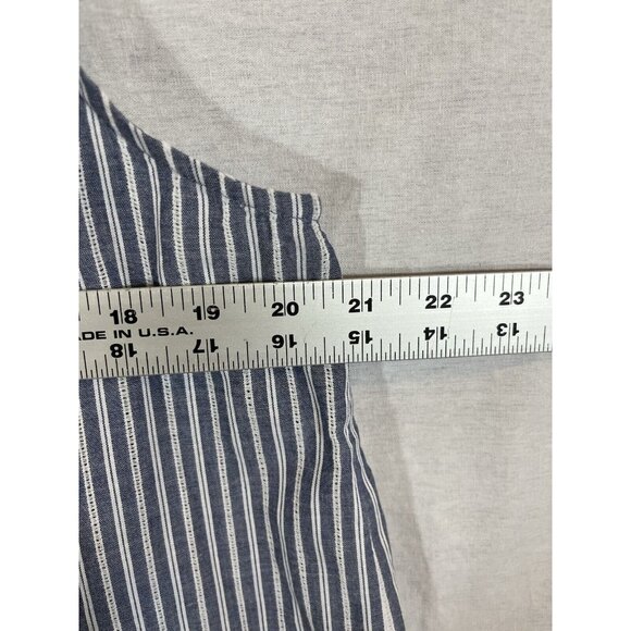 A New Day Striped Sleeveless Button Up Blouse NWT X-Large - Picture 6 of 7